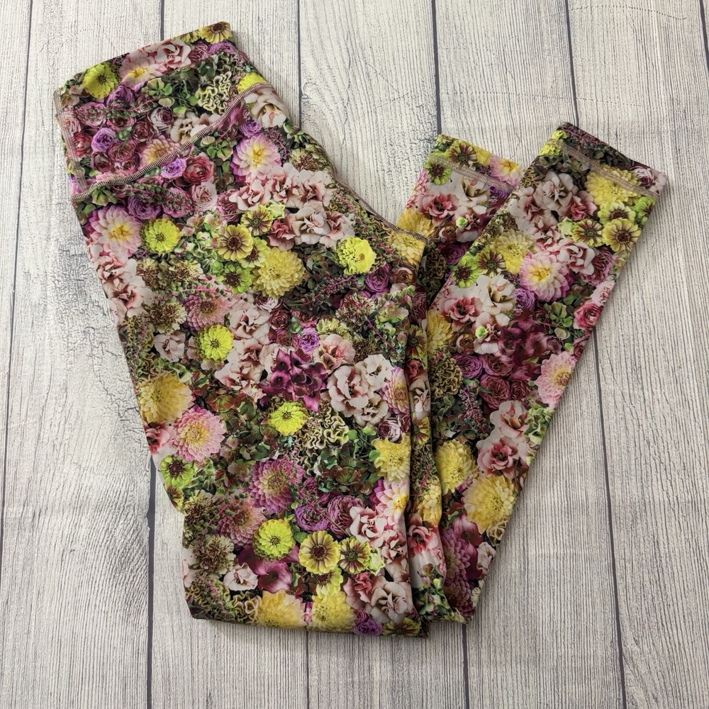 Lululemon Women Wunder Under HR Tight Nulux IFMI Flower Print LW5AS0S‎ Size 8